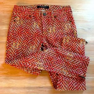 LIVERPOOL Jean Company Skinny Red Print Denim Jeans. New.